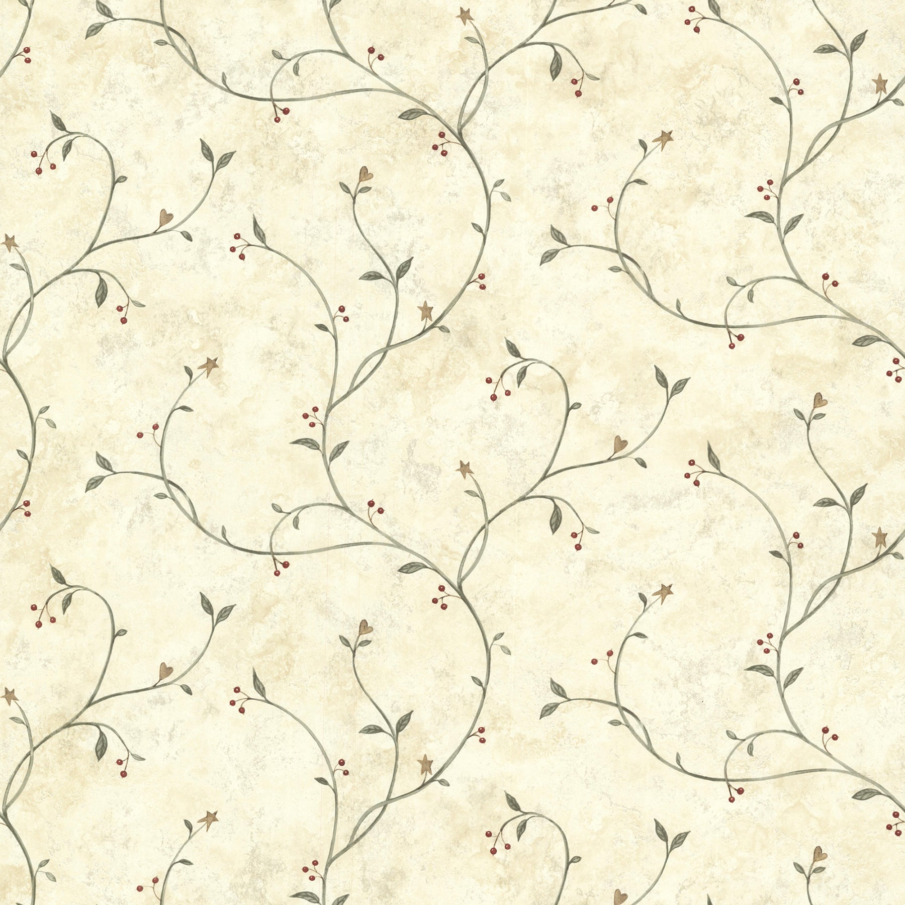 Chesapeake Kurt Beige Tin Star Trail Wallpaper, 20.5-in by 33-ft