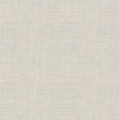 Chesapeake Nimmie Light Grey Basketweave Wallpaper, 20.5-in by 33-ft