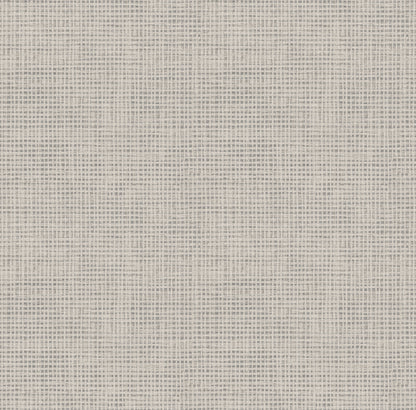 Chesapeake Nimmie Grey Basketweave Wallpaper, 20.5-in by 33-ft