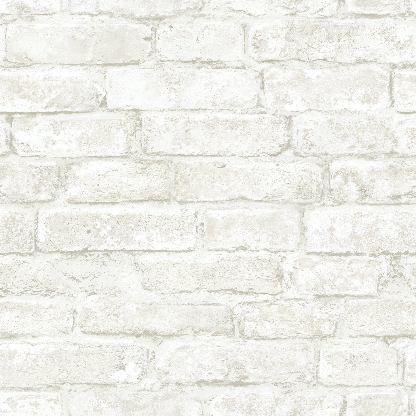 Chesapeake Arlington White Brick Wallpaper, 20.5-in by 33-ft