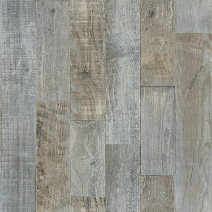 Chesapeake Chebacco Slate Wooden Planks Wallpaper, 20.5-in by 33-ft