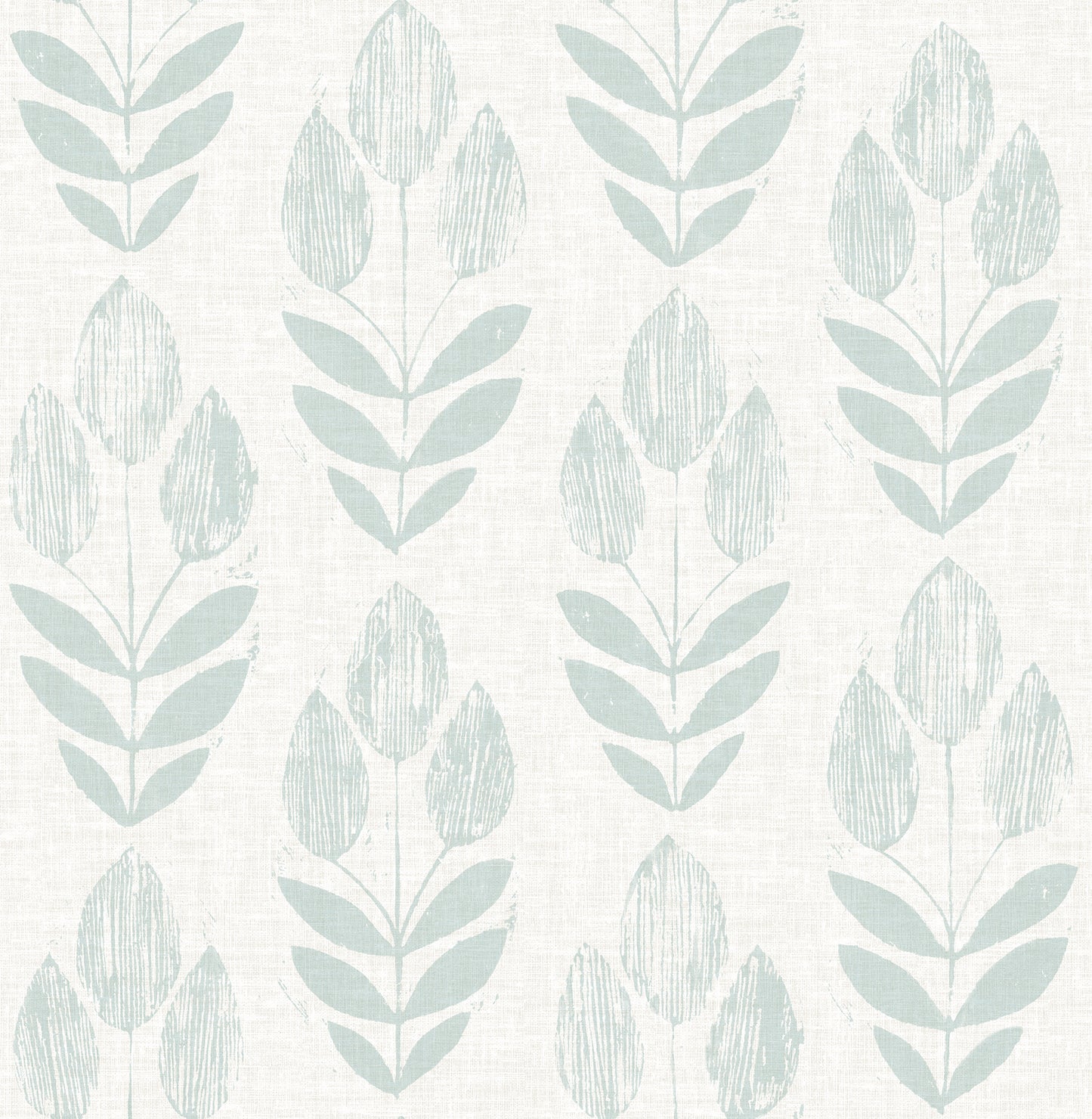 Chesapeake Garland Teal Block Tulip Wallpaper, 20.5-in by 33-ft