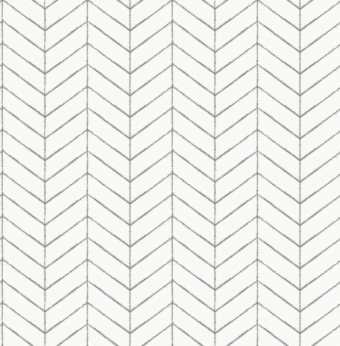 Chesapeake Bison Dark Grey Herringbone Wallpaper, 20.5-in by 33-ft