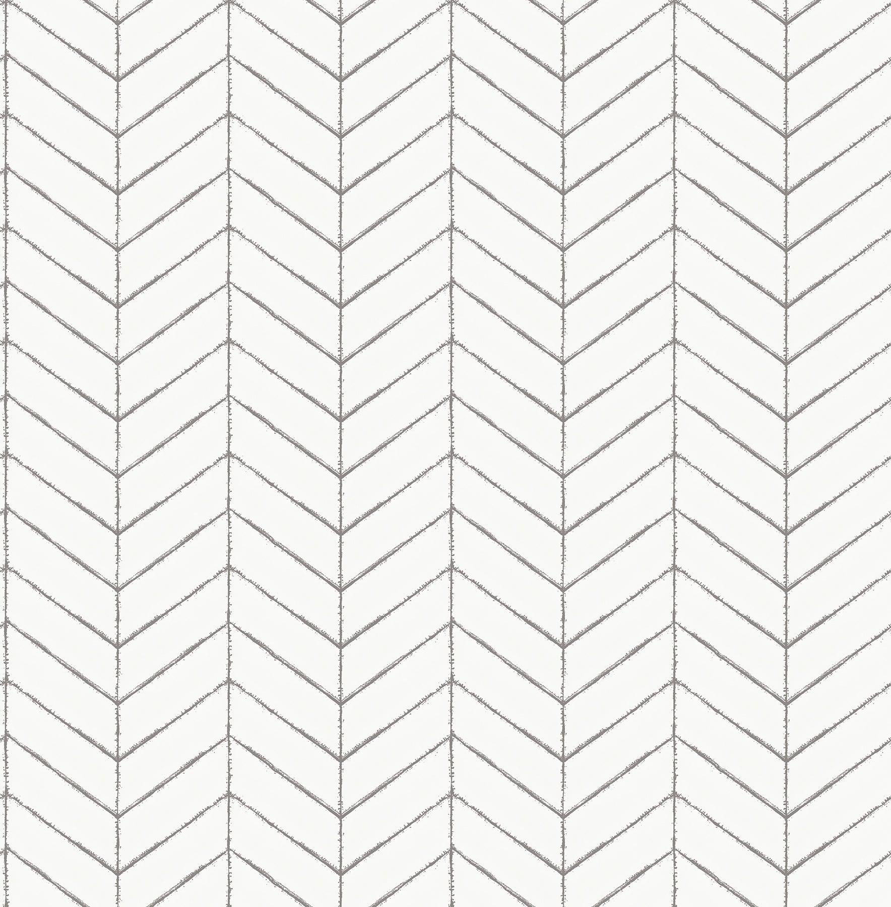 Chesapeake Bison Dark Grey Herringbone Wallpaper, 20.5-in by 33-ft