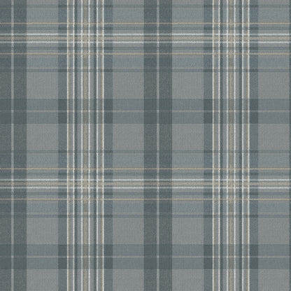 Chesapeake Austin Slate Plaid Wallpaper, 20.5-in by 33-ft