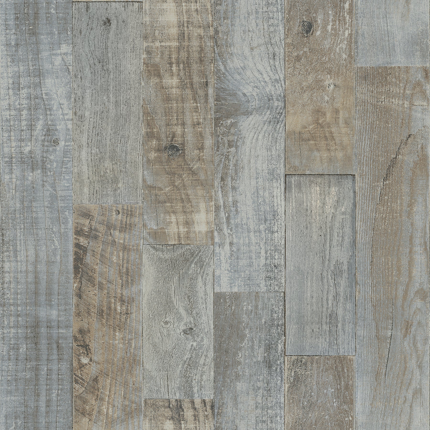 Chesapeake Chebacco Slate Wood Planks Wallpaper, 20.5-in by 33-ft