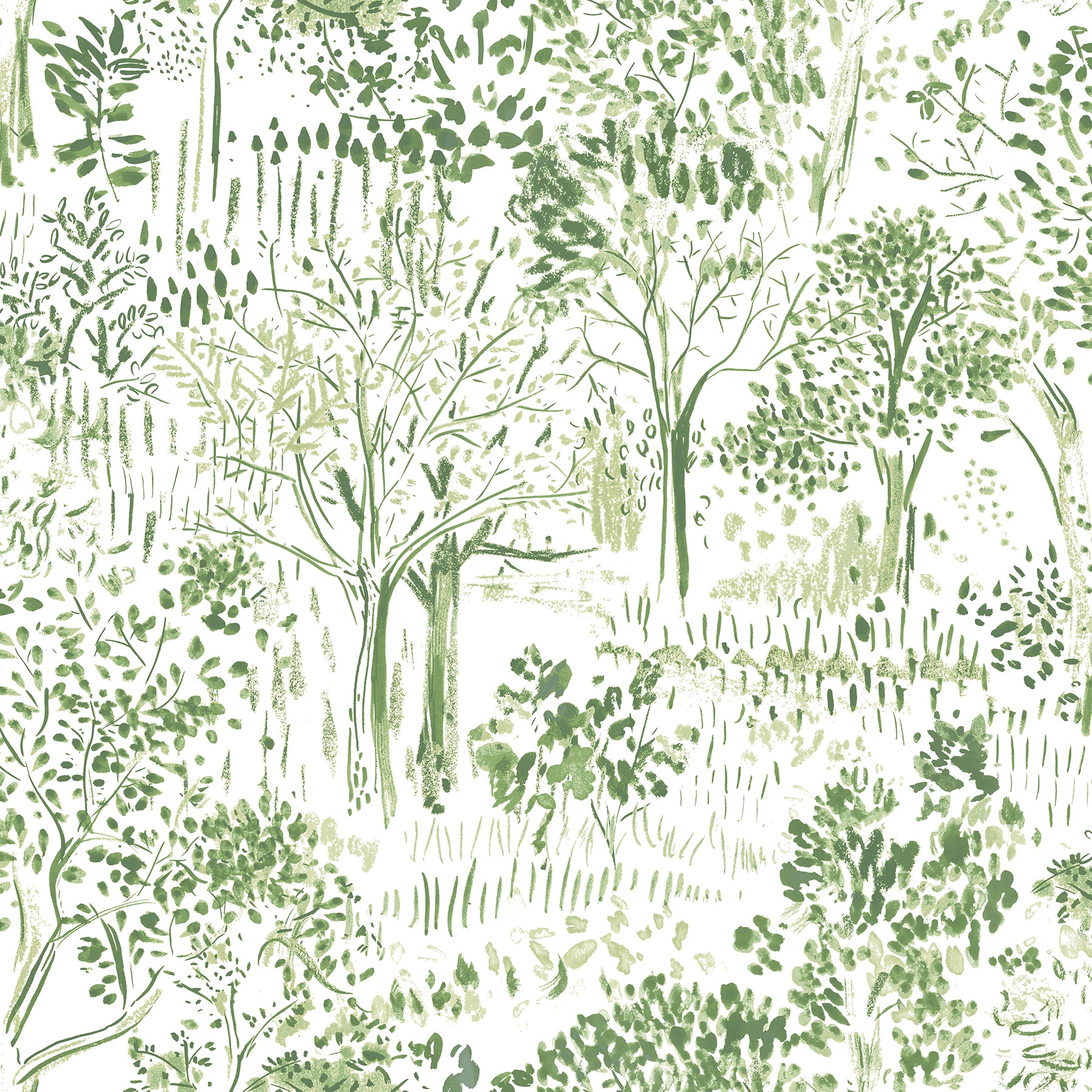 Chesapeake Walden Green Forest Wallpaper, 20.5-in by 33-ft