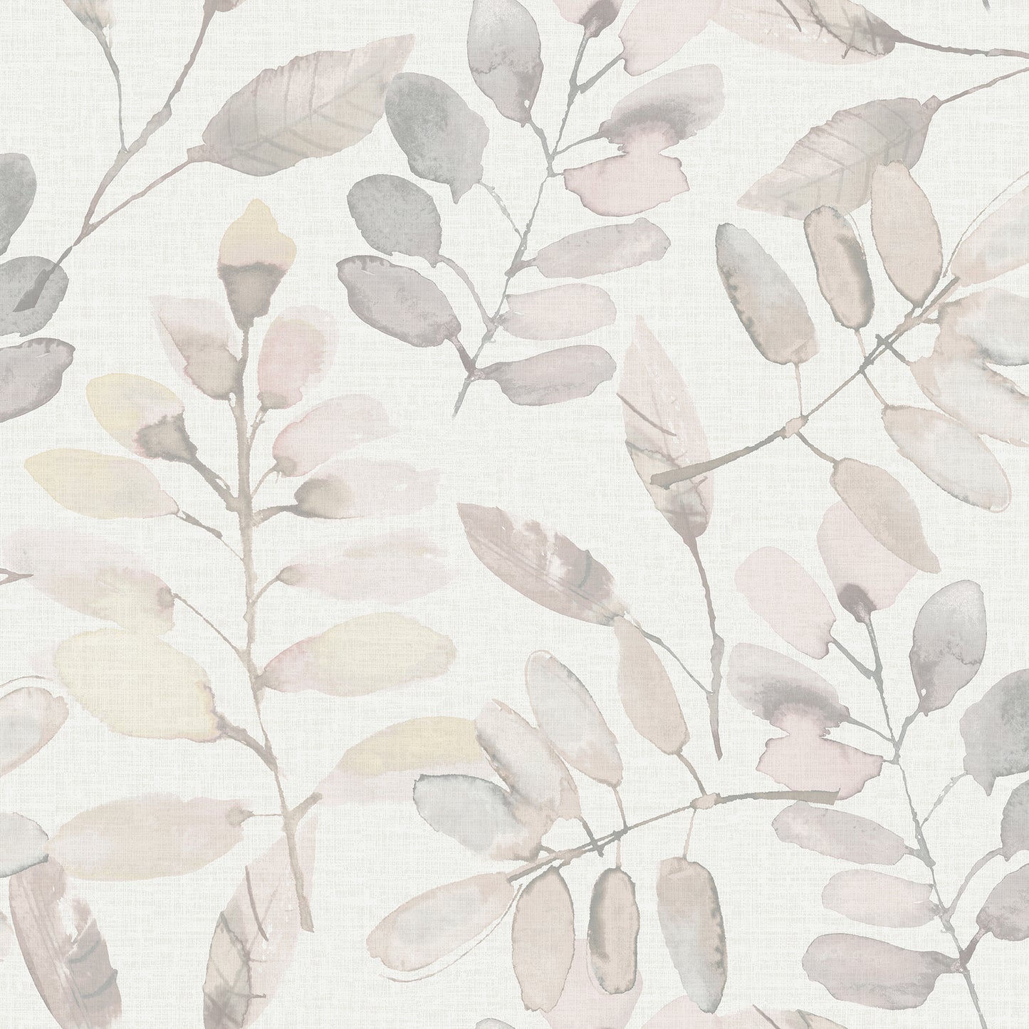 Chesapeake Pinnate Blush Leaves Wallpaper, 20.5-in by 33-ft