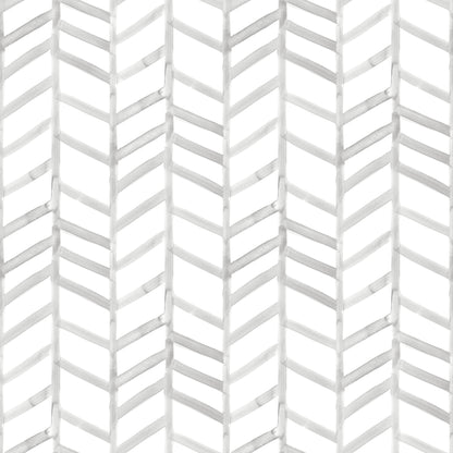 Chesapeake Fletching Grey Geometric Wallpaper, 20.5-in by 33-ft