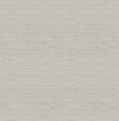 Chesapeake Agave Grey Faux Grasscloth Wallpaper, 20.5-in by 33-ft