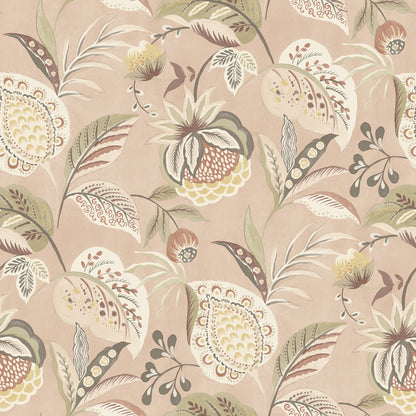 Chesapeake Bohemian Blush Jacobean Wallpaper, 20.5-in by 33-ft