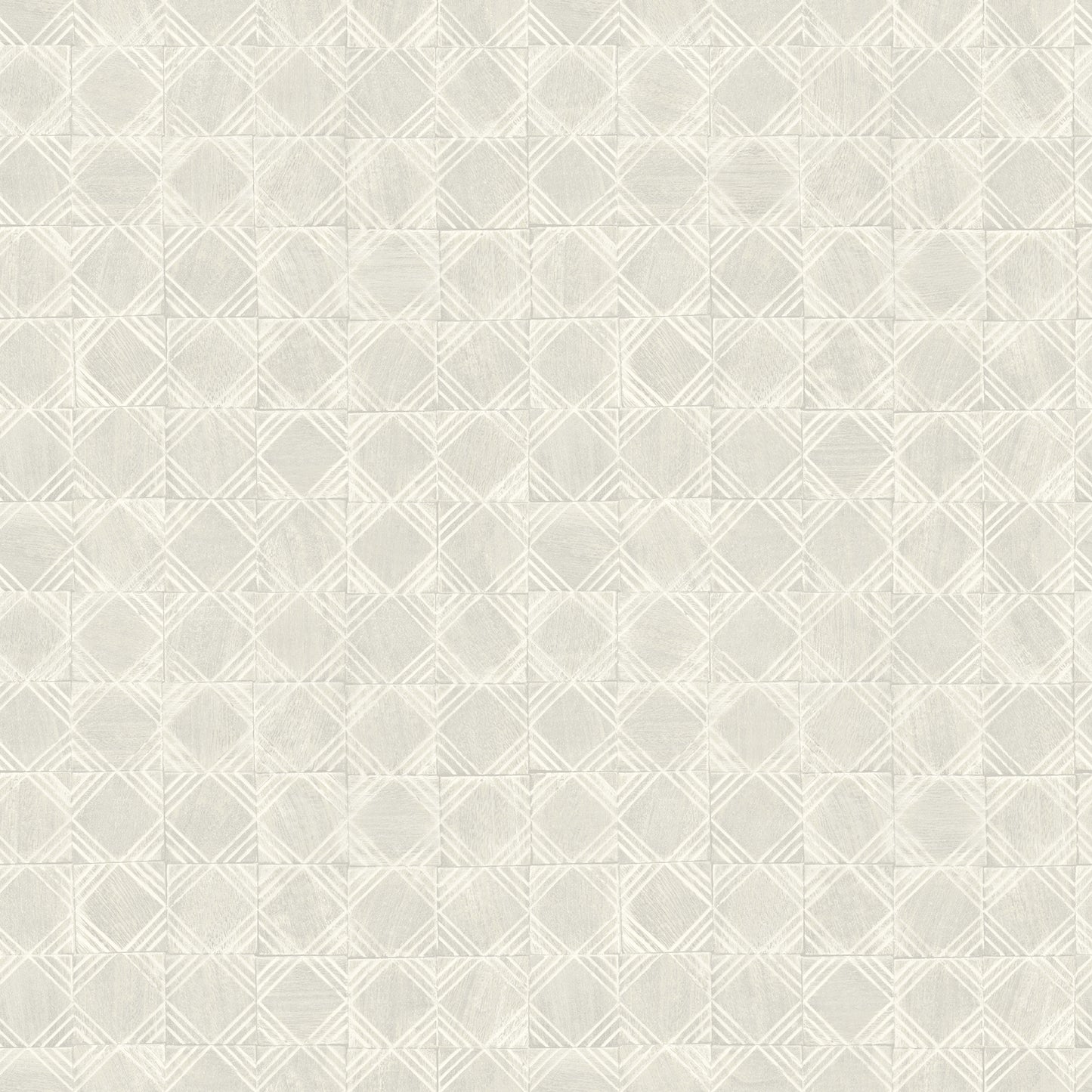 Chesapeake Button Block Light Grey Geometric Wallpaper, 20.5-in by 33-ft