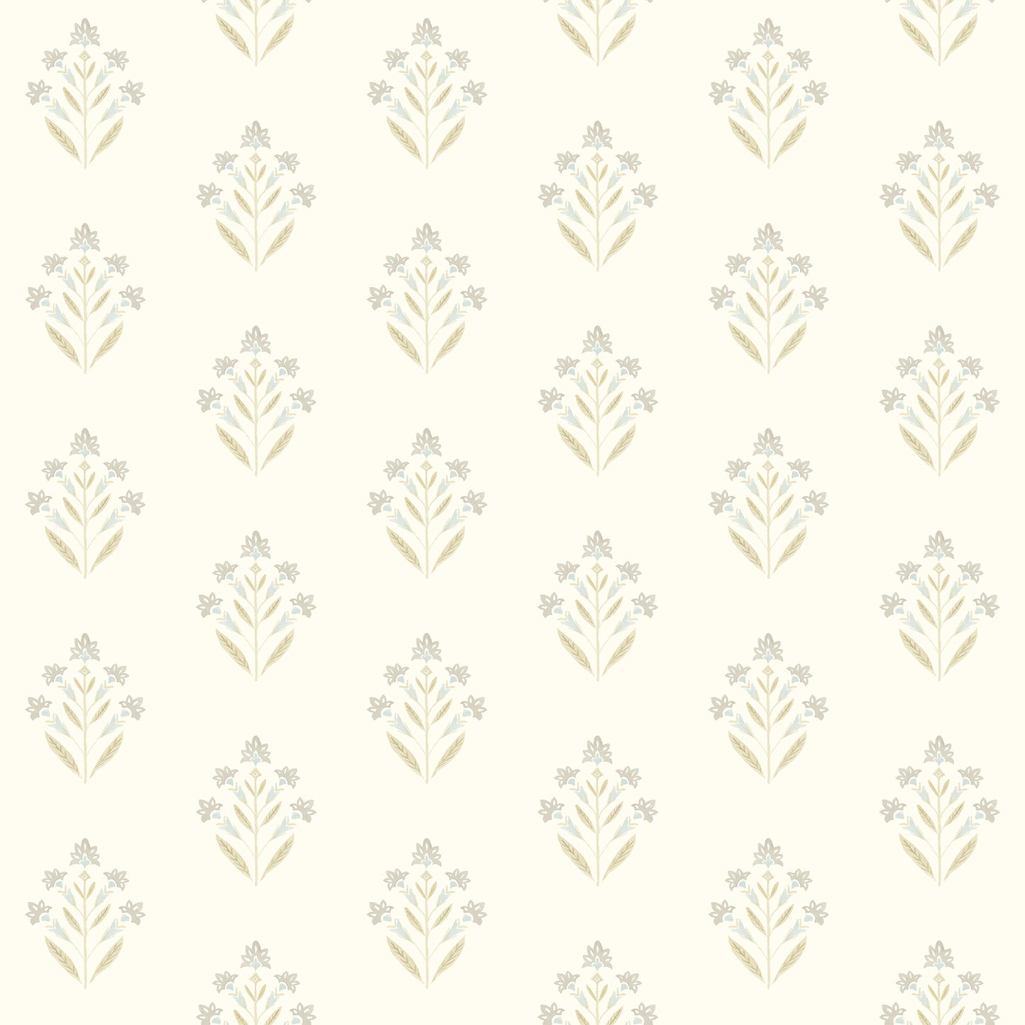 Chesapeake Kova Yellow Floral Crest Wallpaper, 20.5-in by 33-ft