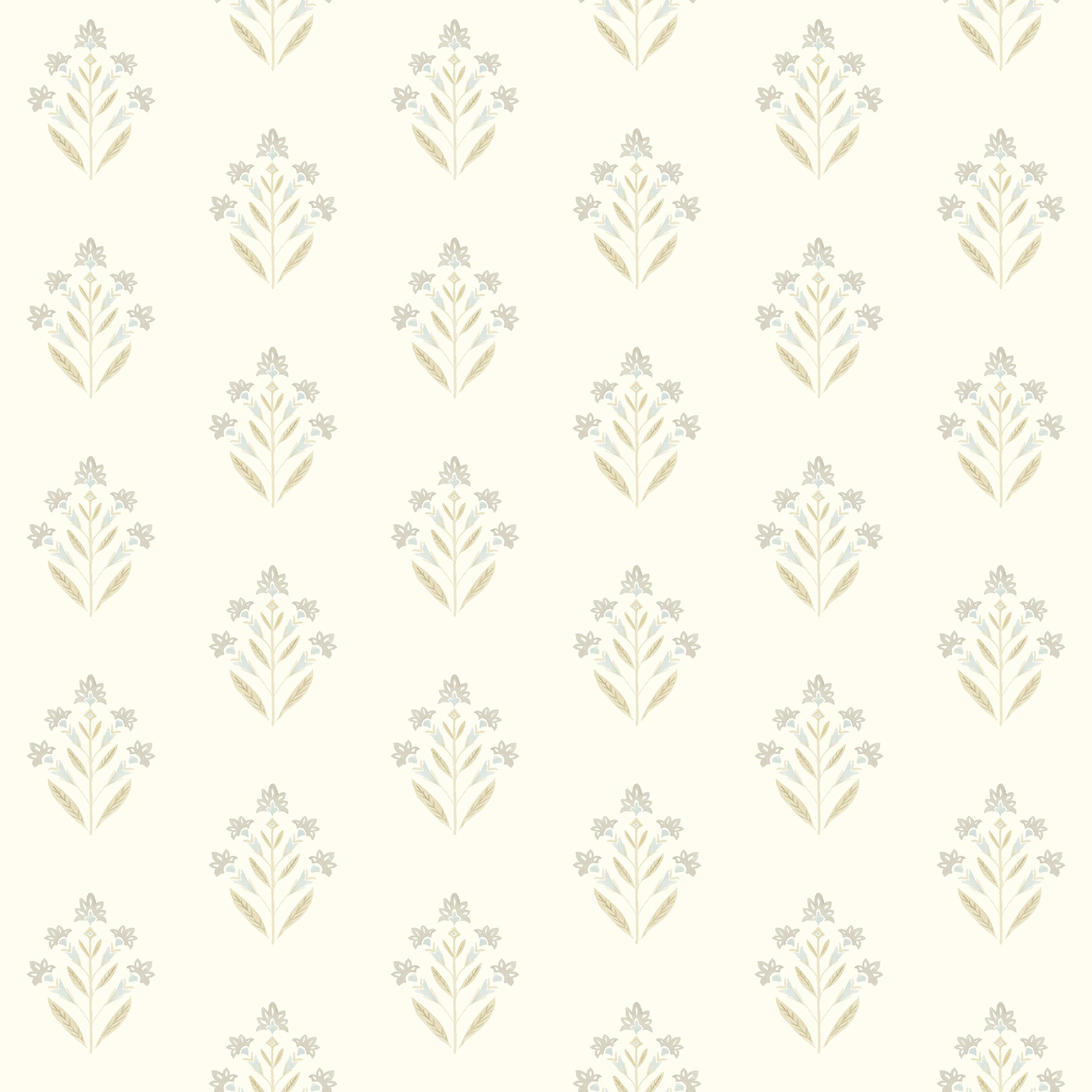 Chesapeake Kova Yellow Floral Crest Wallpaper, 20.5-in by 33-ft