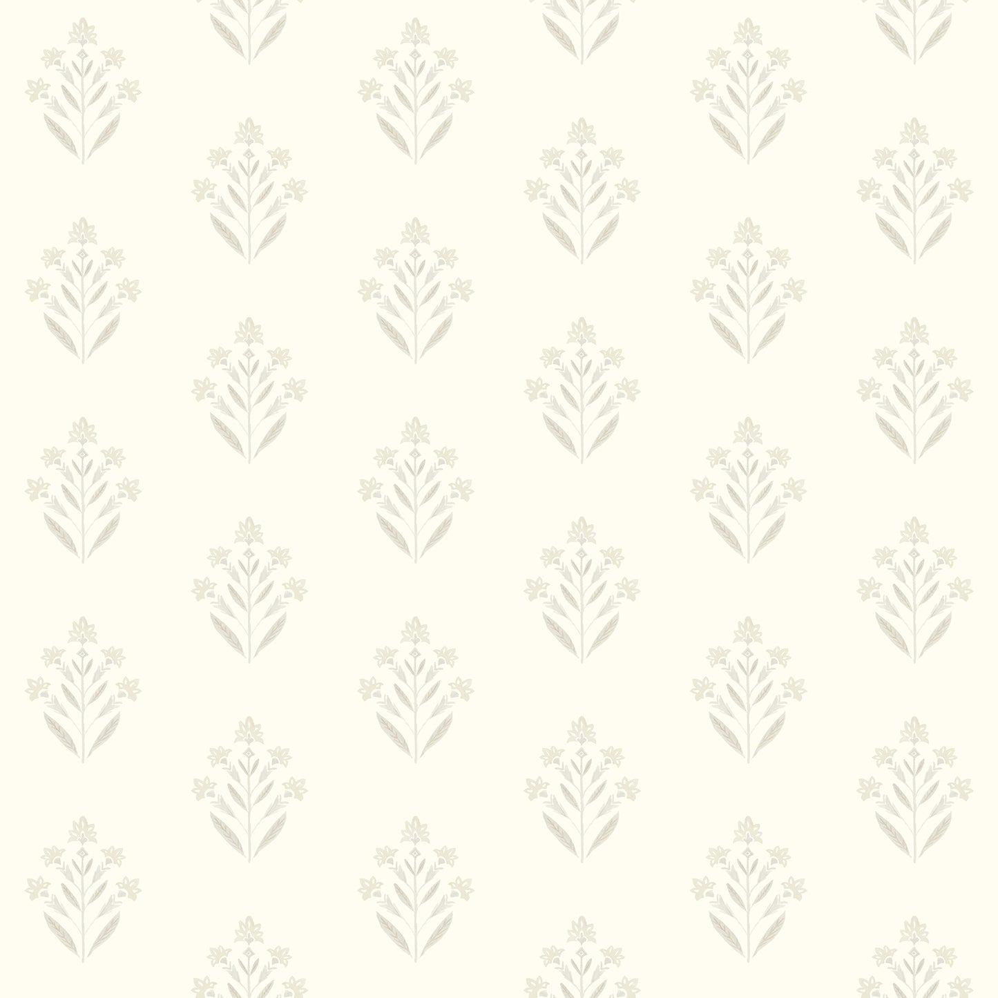 Chesapeake Kova Dove Floral Crest Wallpaper, 20.5-in by 33-ft