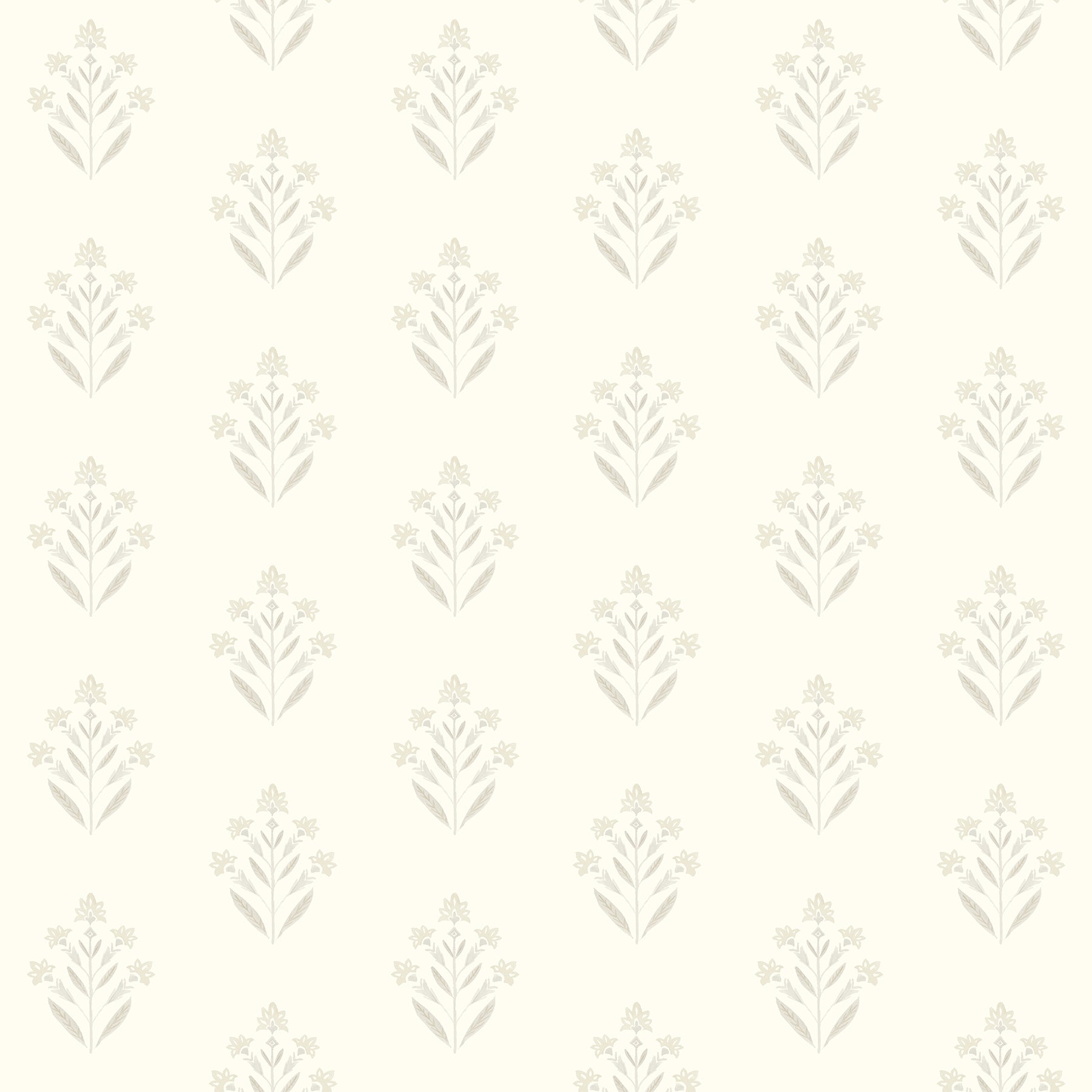 Chesapeake Kova Dove Floral Crest Wallpaper, 20.5-in by 33-ft