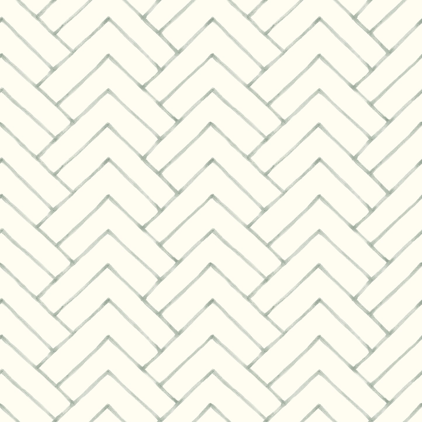 Chesapeake Oswin Teal Tiered Herringbone Wallpaper, 20.5-in by 33-ft