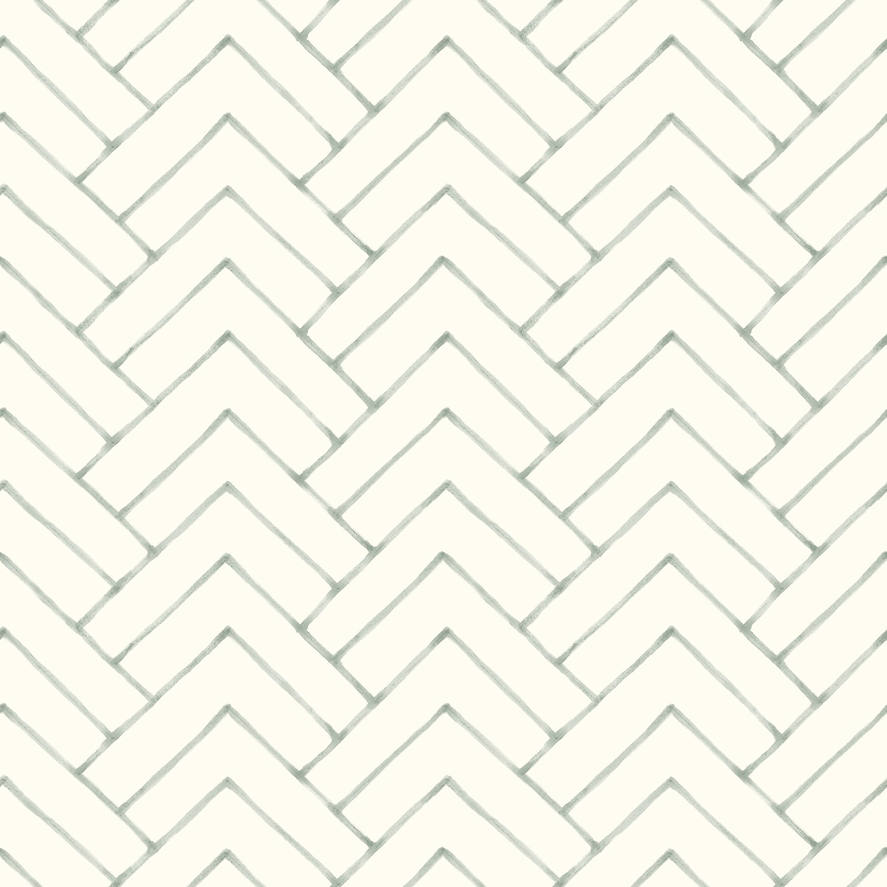 Chesapeake Oswin Teal Tiered Herringbone Wallpaper, 20.5-in by 33-ft