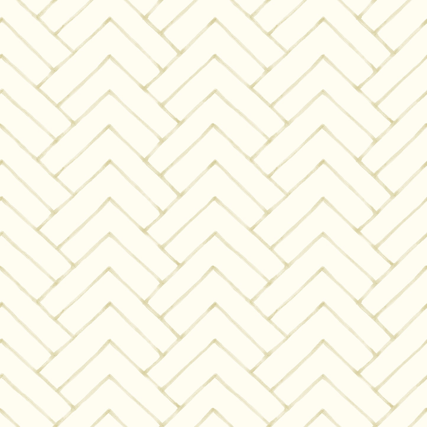 Chesapeake Oswin Light Yellow Tiered Herringbone Wallpaper, 20.5-in by 33-ft