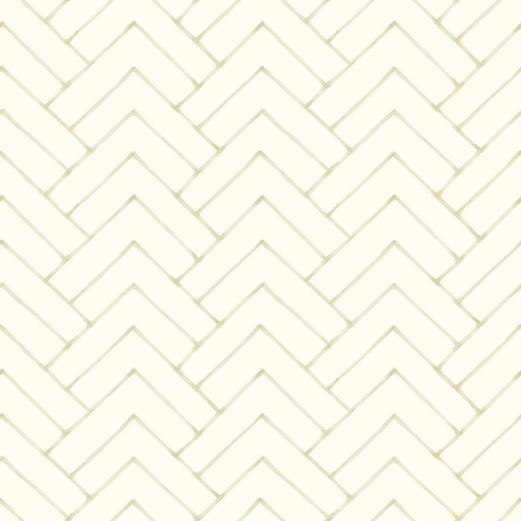 Chesapeake Oswin Light Yellow Tiered Herringbone Wallpaper, 20.5-in by 33-ft