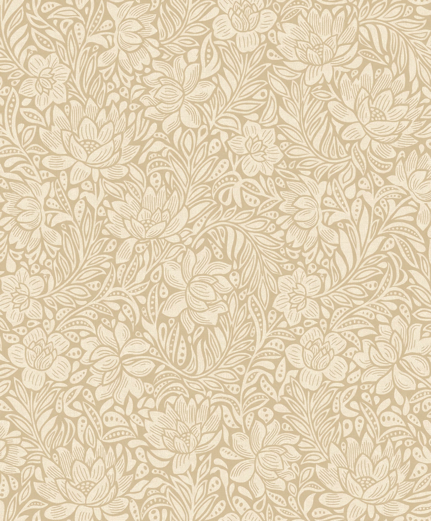 Eijffinger Zahara Wheat Floral Wallpaper, 21.5-in by 33-ft