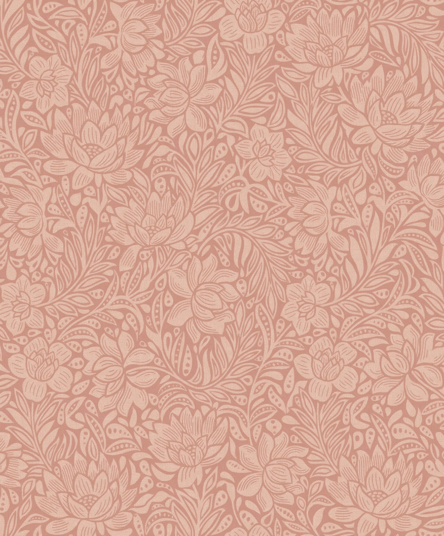 Eijffinger Zahara Coral Floral Wallpaper, 21.5-in by 33-ft