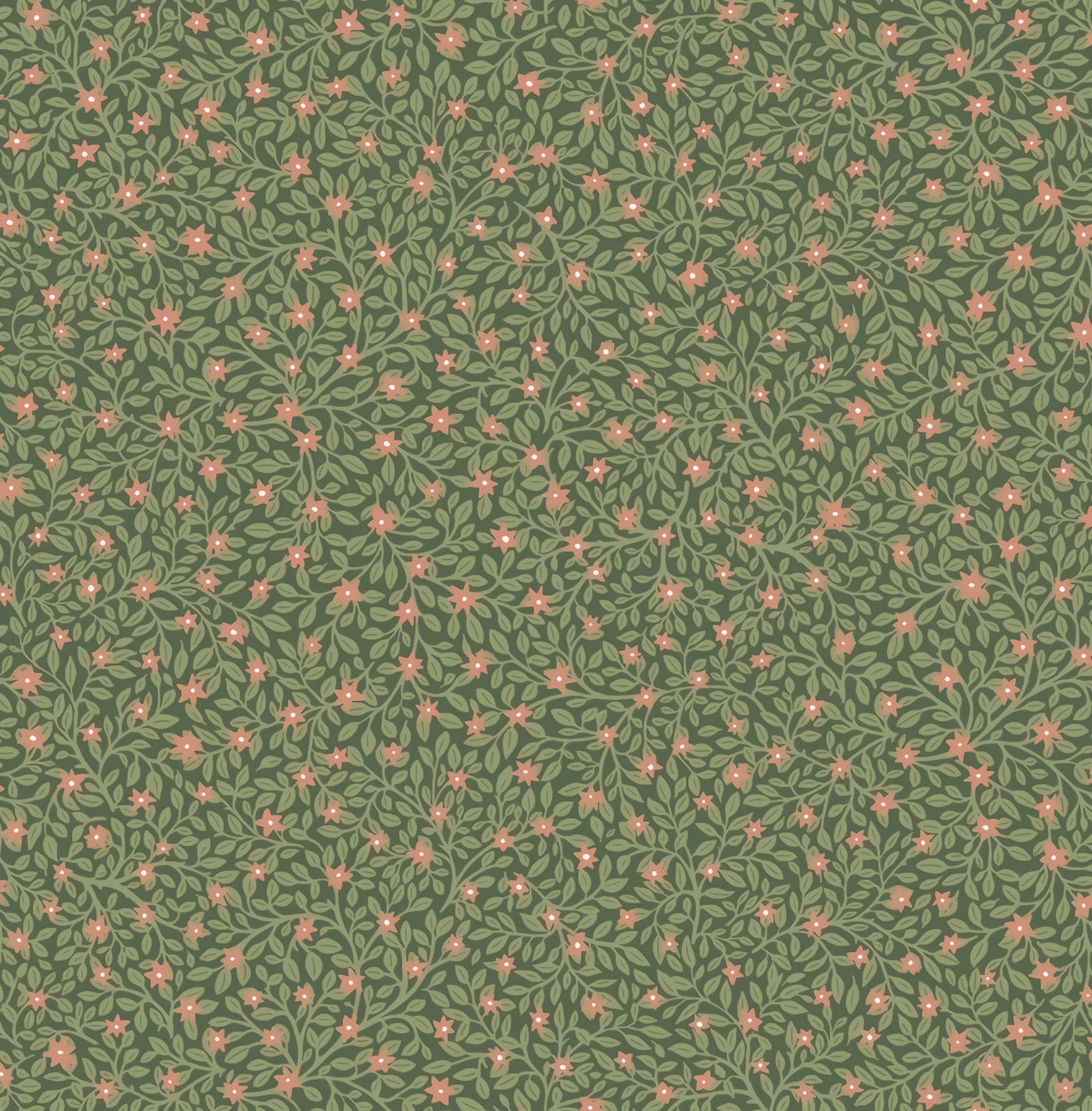 Eijffinger Marguerite Green Floral Wallpaper, 21.5-in by 33-ft