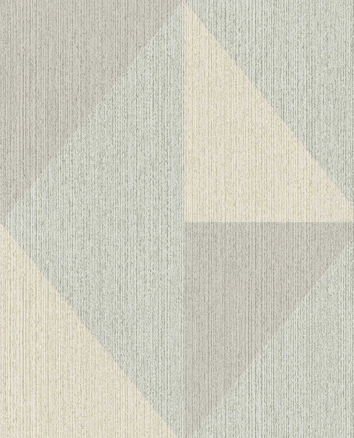 Eijffinger Diamond Light Blue Tri-Tone Geometric Wallpaper, 20.5-in by 33-ft