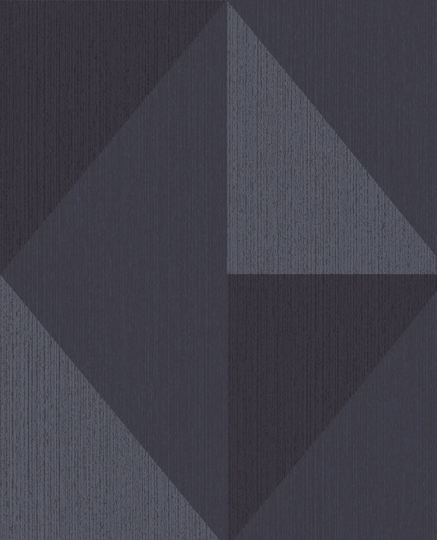 Eijffinger Diamond Blue Tri-Tone Geometric Wallpaper, 20.5-in by 33-ft