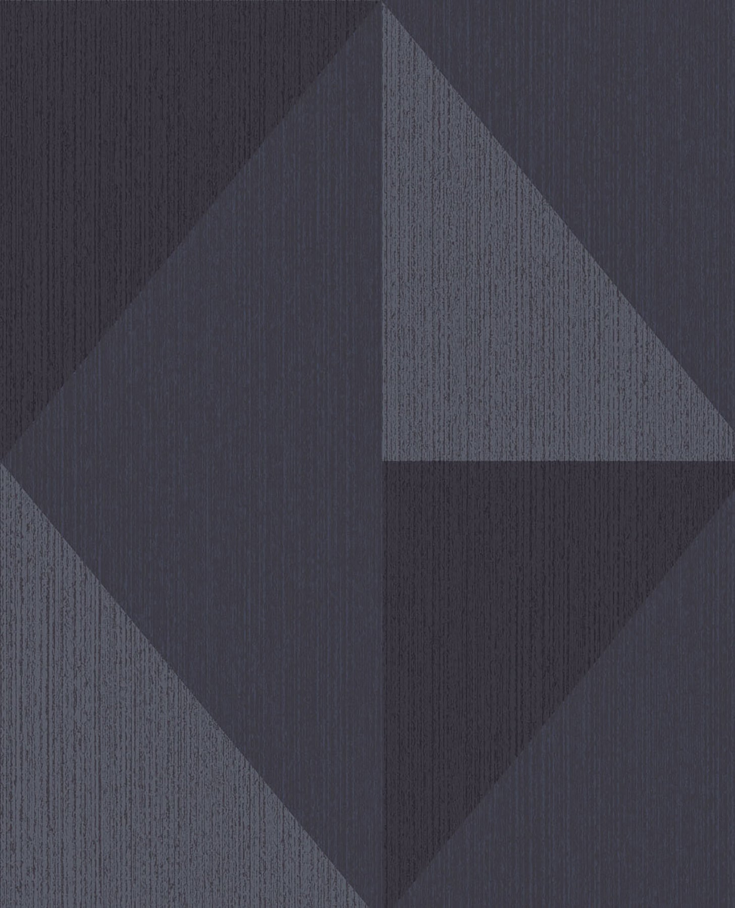 Eijffinger Diamond Blue Tri-Tone Geometric Wallpaper, 20.5-in by 33-ft