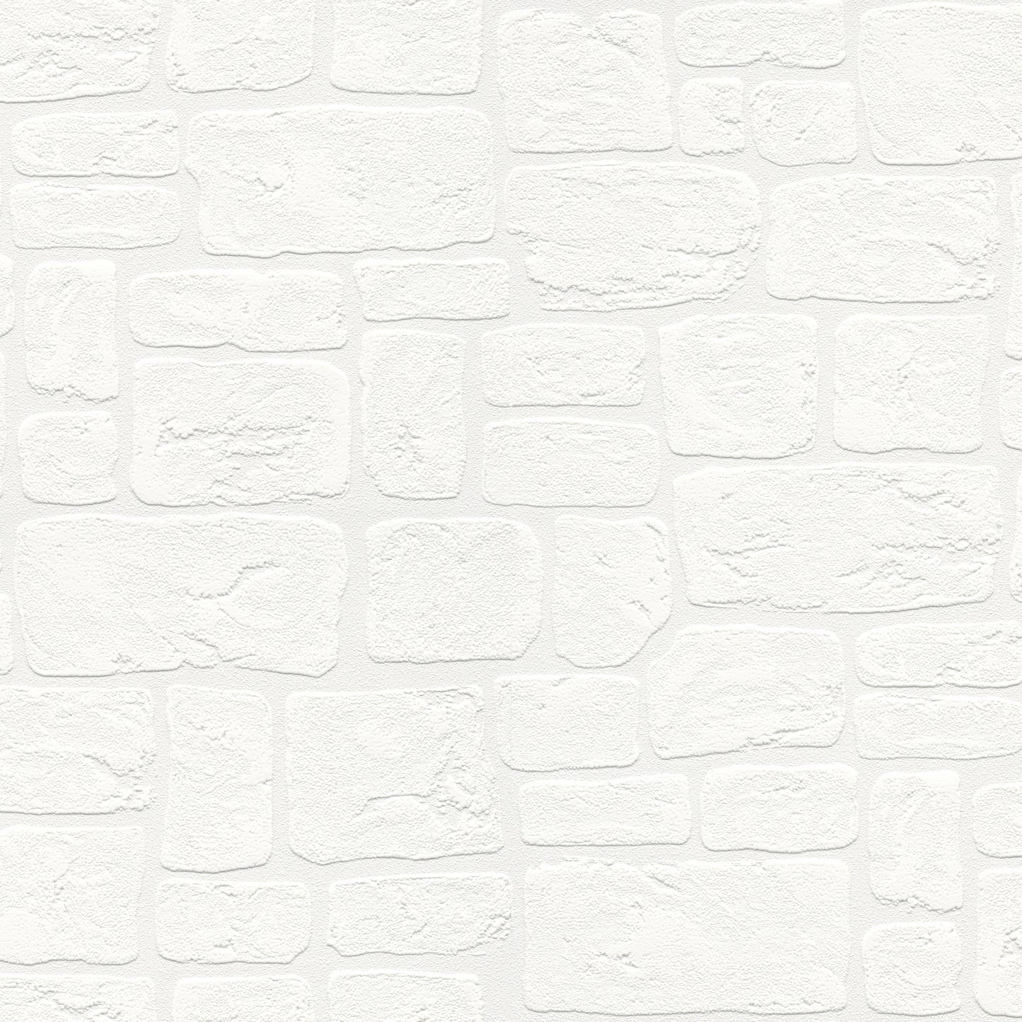 Brewster Gaffrey White Stone Paintable Wallpaper, 20.9-in by 33-ft