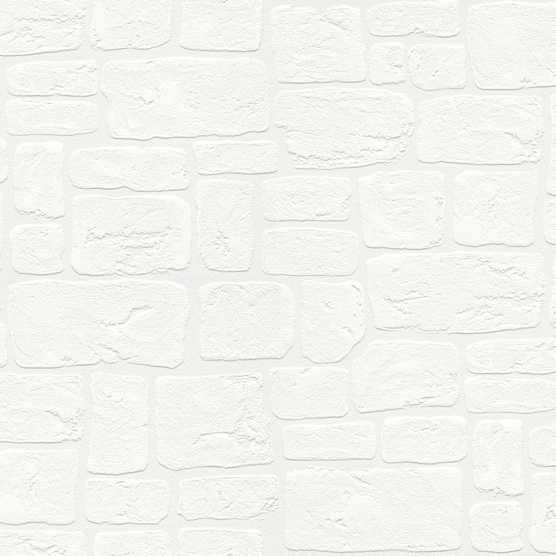 Brewster Gaffrey White Stone Paintable Wallpaper, 20.9-in by 33-ft