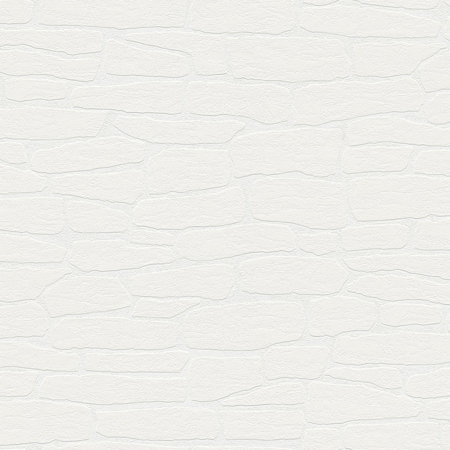 Brewster Pieter White Stone Paintable Wallpaper, 20.9-in by 33-ft