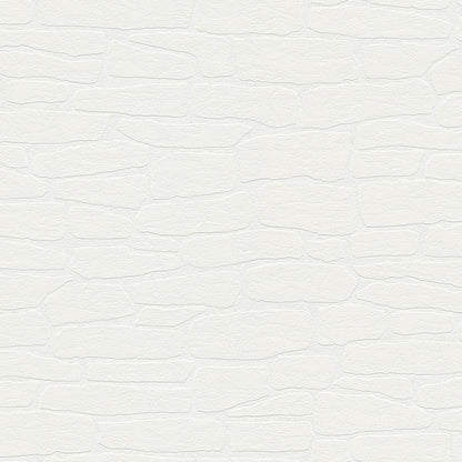 Brewster Pieter White Stone Paintable Wallpaper, 20.9-in by 33-ft