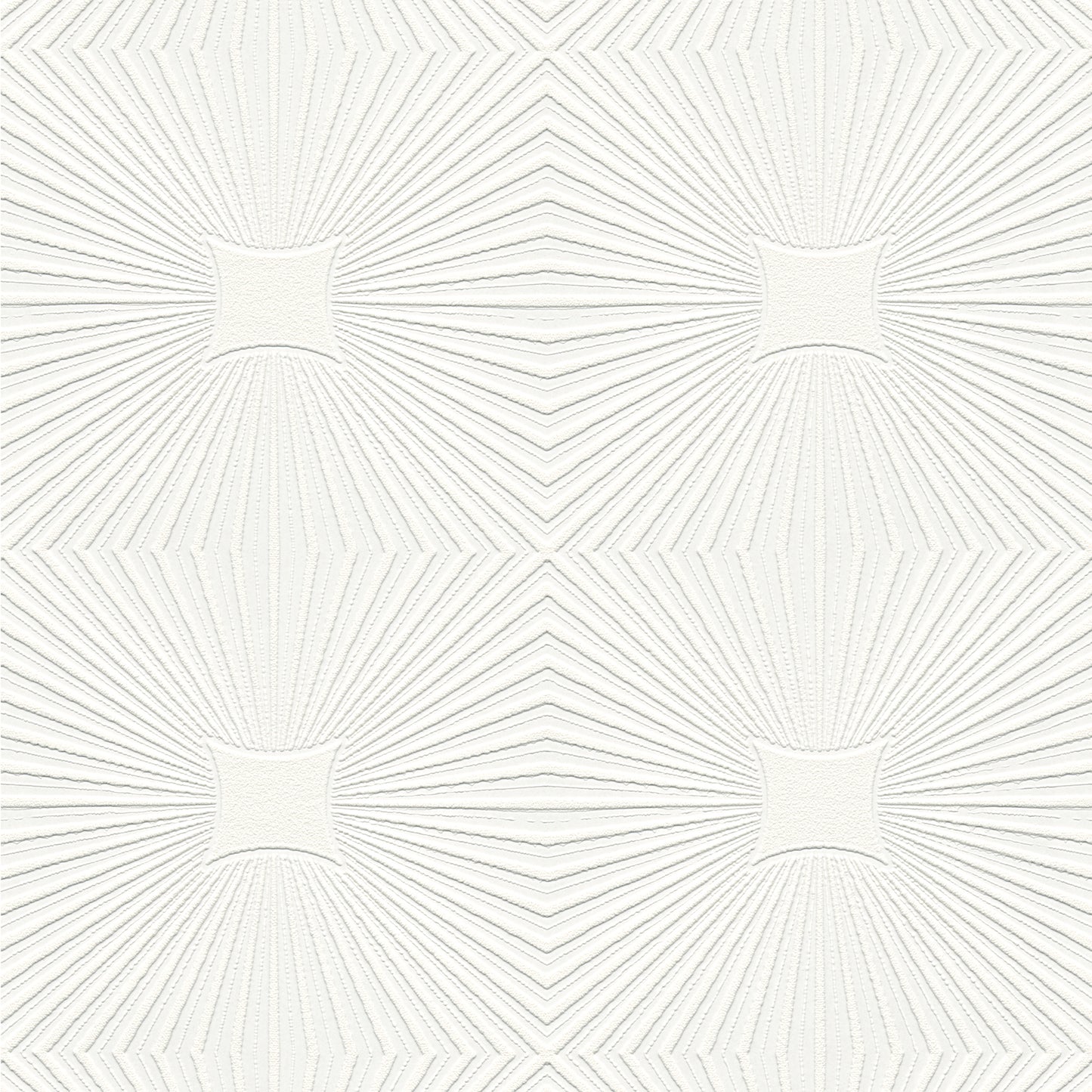 Brewster Silvie White Tin Burst Paintable Wallpaper, 20.9-in by 33-ft