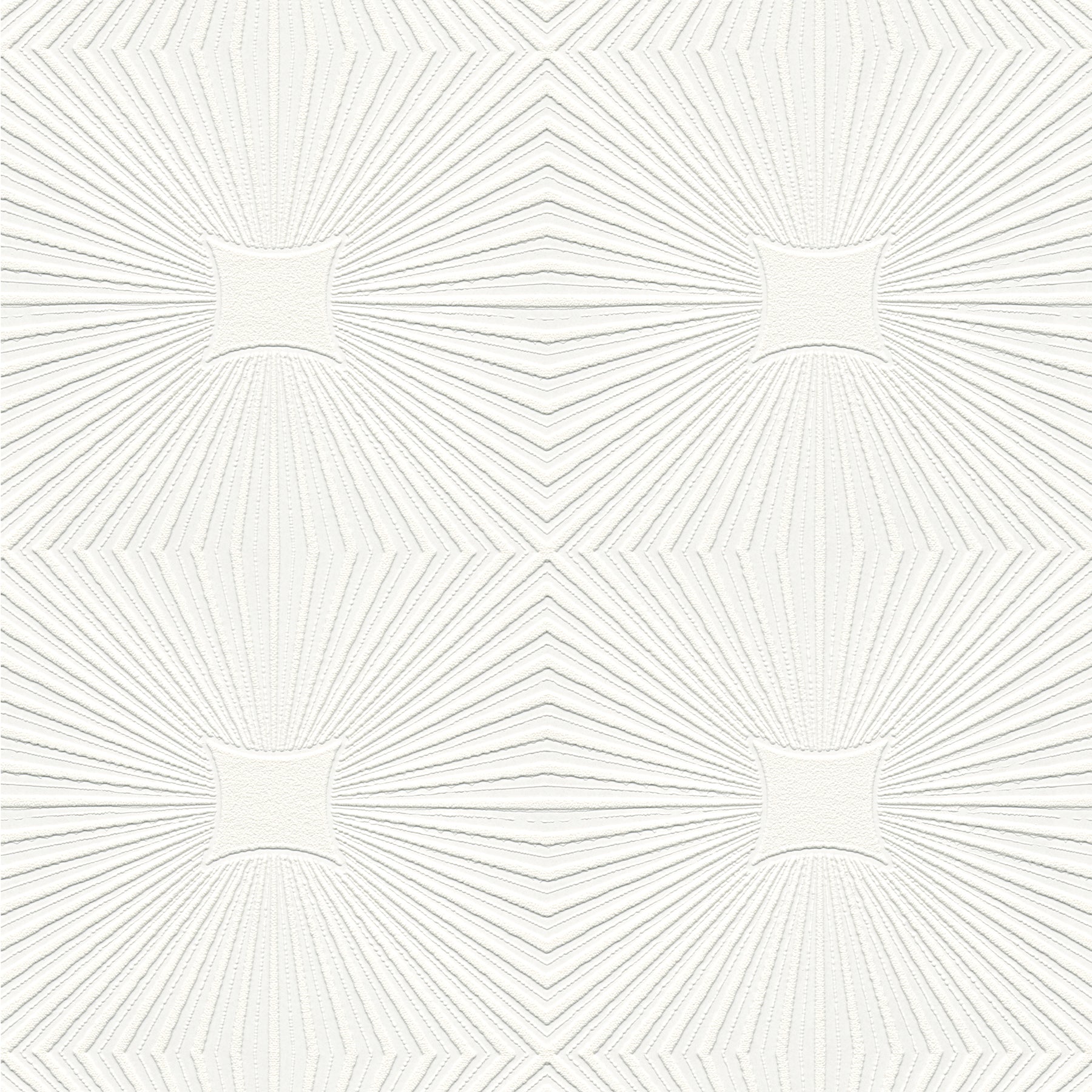 Brewster Silvie White Tin Burst Paintable Wallpaper, 20.9-in by 33-ft