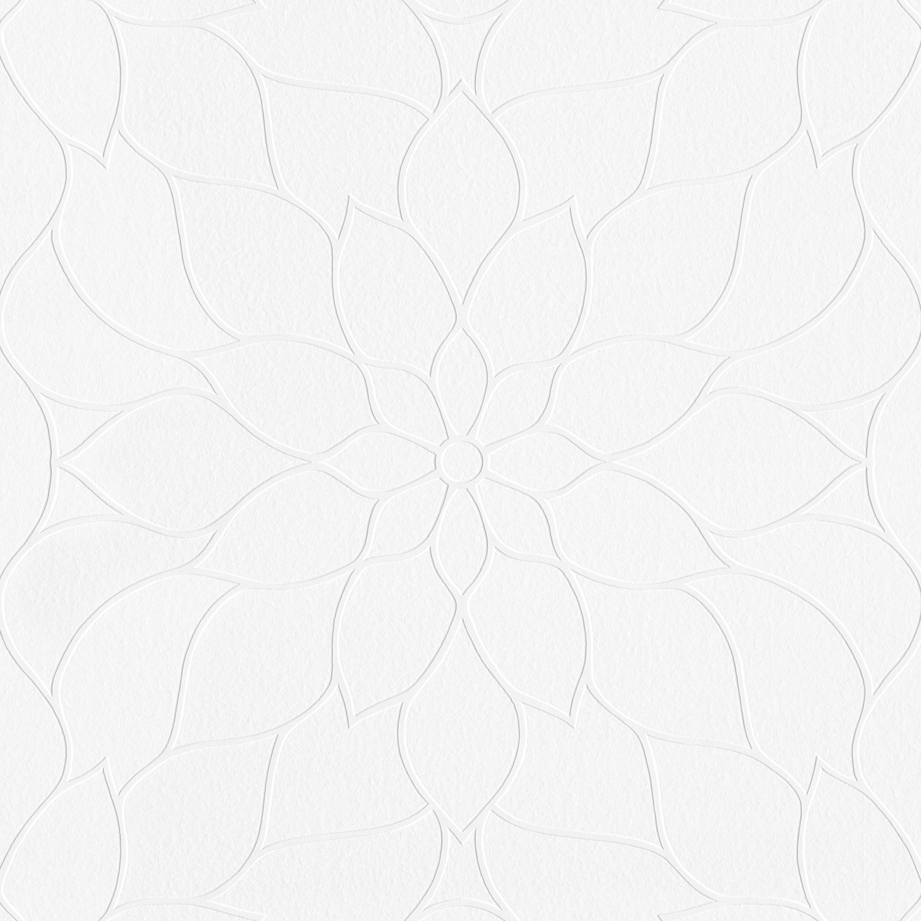 Brewster Anselm White Floral Bloom Paintable Wallpaper, 20.9-in by 33-ft