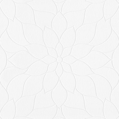 Brewster Anselm White Floral Bloom Paintable Wallpaper, 20.9-in by 33-ft