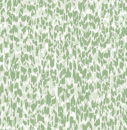 A-Street Prints Flavia Green Animal Print Wallpaper, 20.5-in by 33-ft