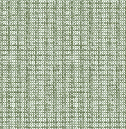 A-Street Prints Zia Green Basketweave Wallpaper, 20.5-in by 33-ft