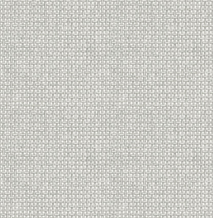 A-Street Prints Zia Grey Basketweave Wallpaper, 20.5-in by 33-ft