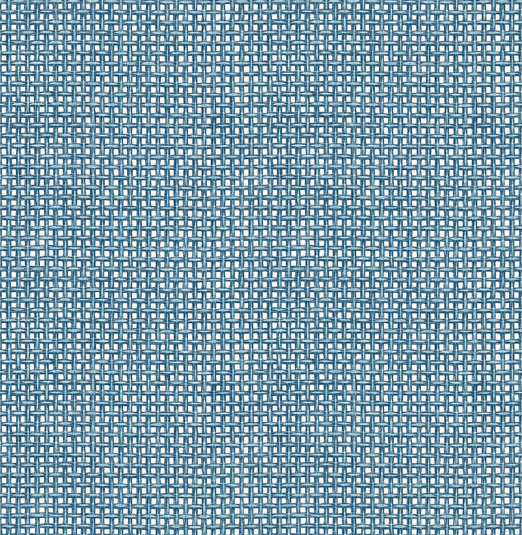 A-Street Prints Zia Blue Basketweave Wallpaper, 20.5-in by 33-ft