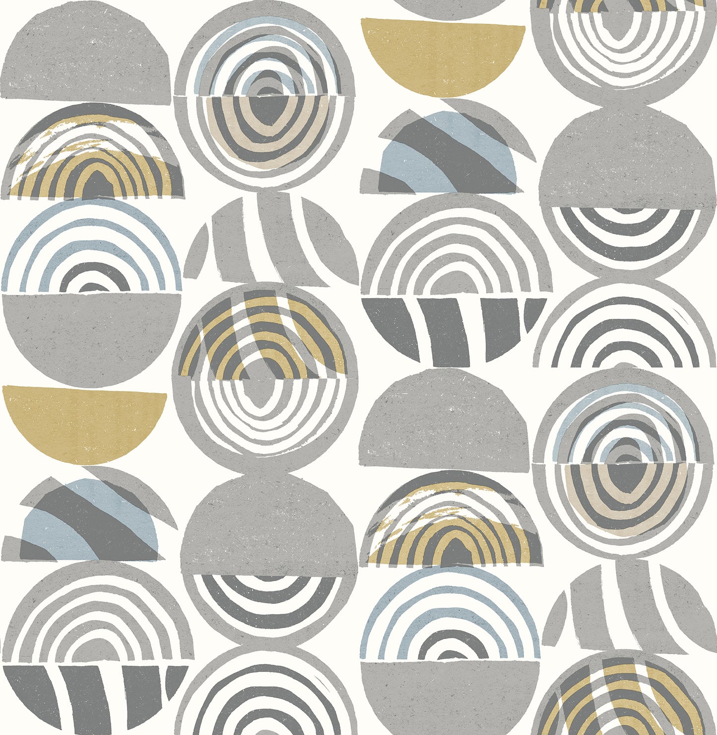 A-Street Prints Mage Grey Mod Geometric Wallpaper, 20.5-in by 33-ft