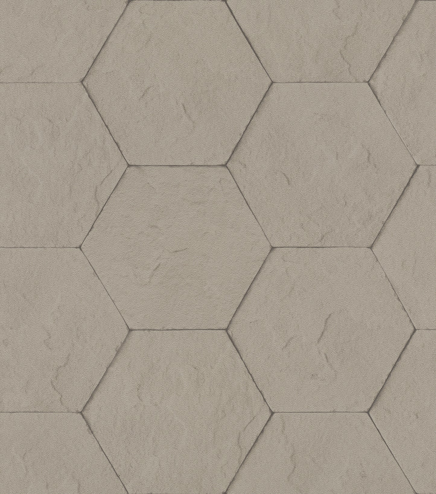 Advantage Bascom Light Grey Stone Hexagon Wallpaper, 21-in by 33-ft