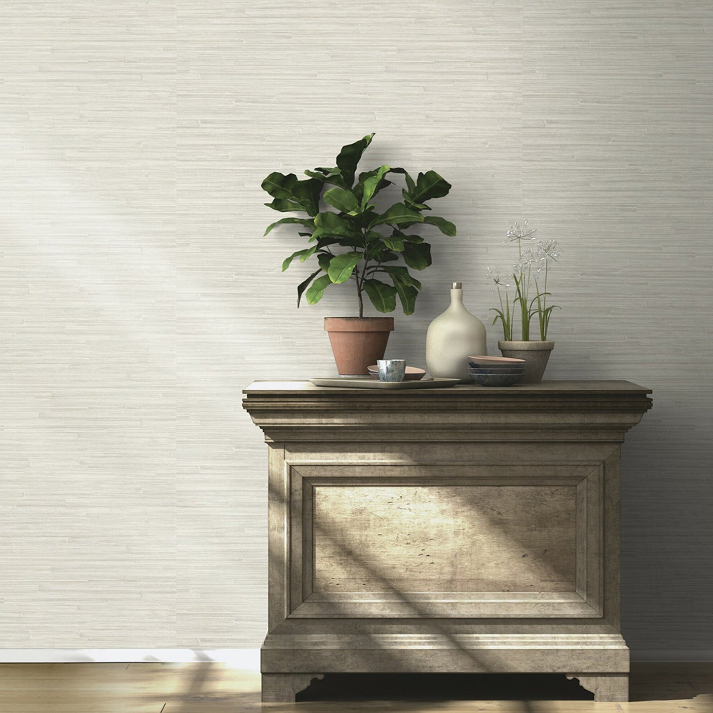 Advantage Hutton Silver Tile Wallpaper, 21-in by 33-ft