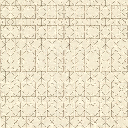 A-Street Prints Paititi Gold Diamond Trellis Wallpaper, 20.9-in by 33-ft