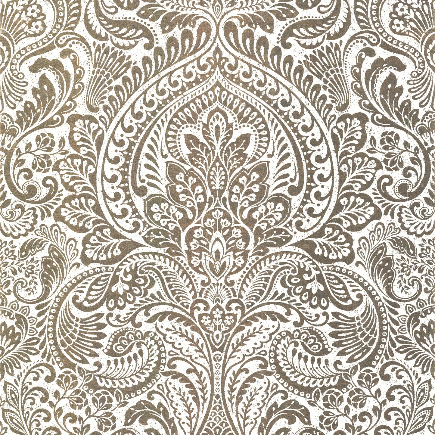 A-Street Prints Artemis Gold Floral Damask Wallpaper, 20.9-in by 33-ft