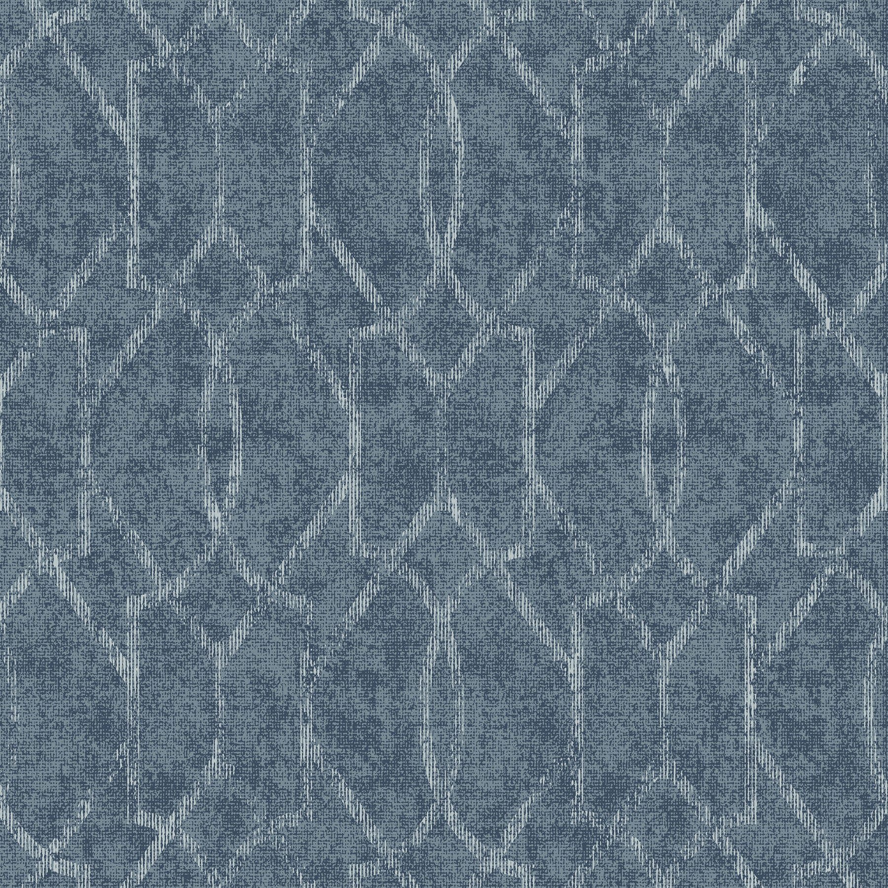 A-Street Prints Ziva Blue Trellis Wallpaper, 20.9-in by 33-ft