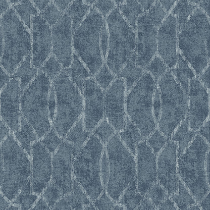 A-Street Prints Ziva Blue Trellis Wallpaper, 20.9-in by 33-ft