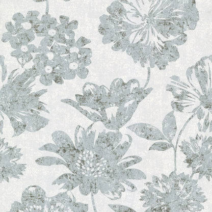 A-Street Prints Kala Light Blue Floral Wallpaper, 20.9-in by 33-ft